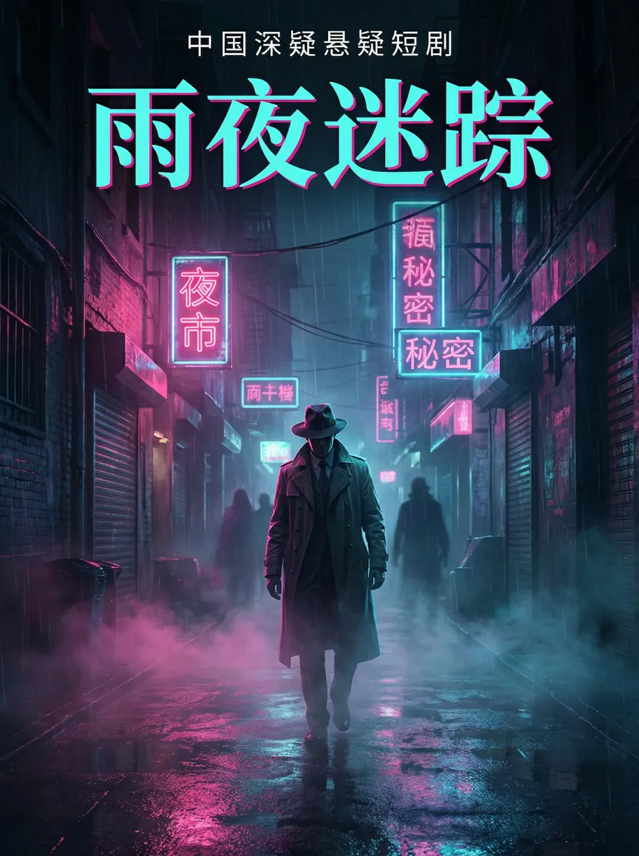 人体艺术摄影 悬疑追踪短剧 - 雨夜迷踪海报